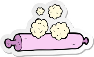 sticker of a cartoon rolling pin png