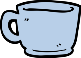 garabato de dibujos animados de una taza de té png
