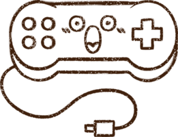 disegno a carboncino del controller della console png
