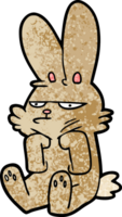 lapin grincheux de dessin animé png