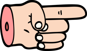 pekande hand symbol png