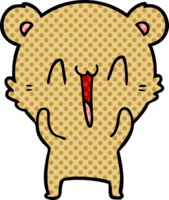 contento orso cartone animato png