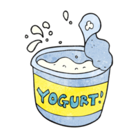 mano texturizado dibujos animados yogur png