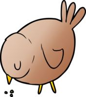 cartoon pecking bird png