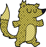 loup de griffonnage de dessin animé png