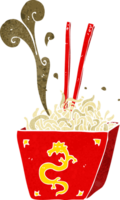 cartoon noodles in box png