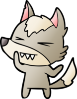 angry wolf cartoon png