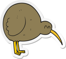 sticker of a cartoon kiwi bird png