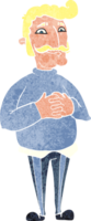 homem de bigode de desenho animado png