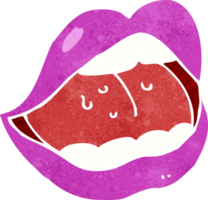 boca rosa de desenho animado png