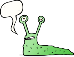 cartoon slug with speech bubble png