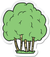 sticker of a cartoon tree png