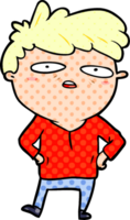 cartoon ungeduldiger mann png