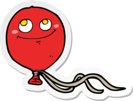 sticker of a cartoon balloon png