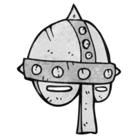 mão texturizado desenho animado medieval capacete png