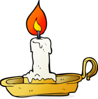 cartoon old candlestick png