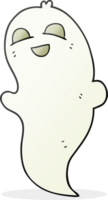 mano disegnato cartone animato Halloween fantasma png