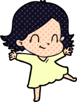 cartoon friendly girl png