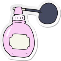 klistermärke av en tecknad parfymflaska png