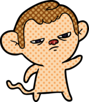 cartoon annoyed monkey png