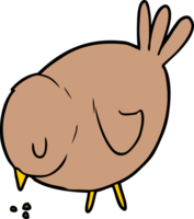 Cartoon pickender Vogel png