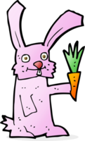 cartoon rabbit with carrot png