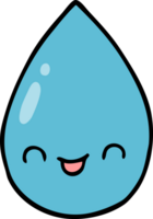 cartoon cute raindrop png