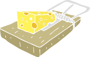 flat color illustration of mouse trap png