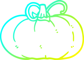 cold gradient line drawing of a cartoon winter squash png