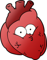 cartoon curious heart png