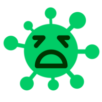 simple distraught virus png