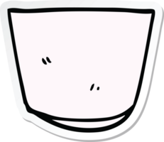 sticker of a cartoon glass png