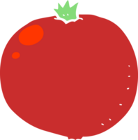 flat color illustration of tomato png