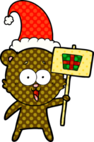 lachend Kerstmis teddy beer tekenfilm png