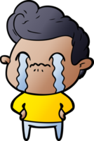 cartoon man crying png