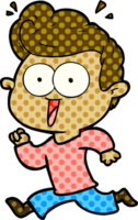 Cartoon starrender Mann png