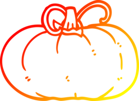 warm gradient line drawing of a cartoon winter squash png