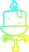 freddo pendenza linea disegno di un' cartone animato vecchio candeliere png