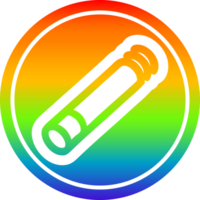 lit cigarette circular icon with rainbow gradient finish png