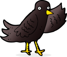 pájaro que agita de dibujos animados png