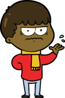 cartoon annoyed man png