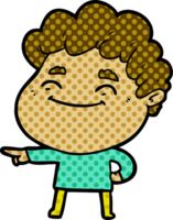 hombre amable de dibujos animados png