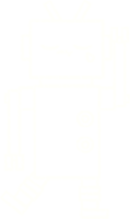 dibujo de tiza de robot que agita png