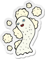 sticker of a cartoon ghost png