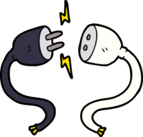 Cartoon-Stecker und -Buchse png