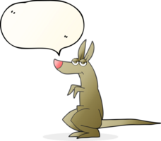 drawn speech bubble cartoon kangaroo png