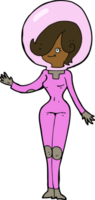 Cartoon-Weltraum-Frau png