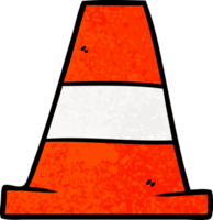 Cartoon-Straßen-Verkehrskegel png