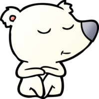 happy cartoon polar bear png