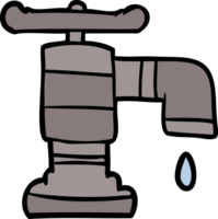 cartoon dripping faucet png